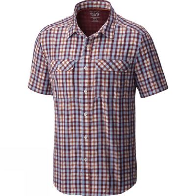 Camisa Mountain Hardwear Canyon AC Shorts Sleeve Hombre Rojas - Chile NCK740538